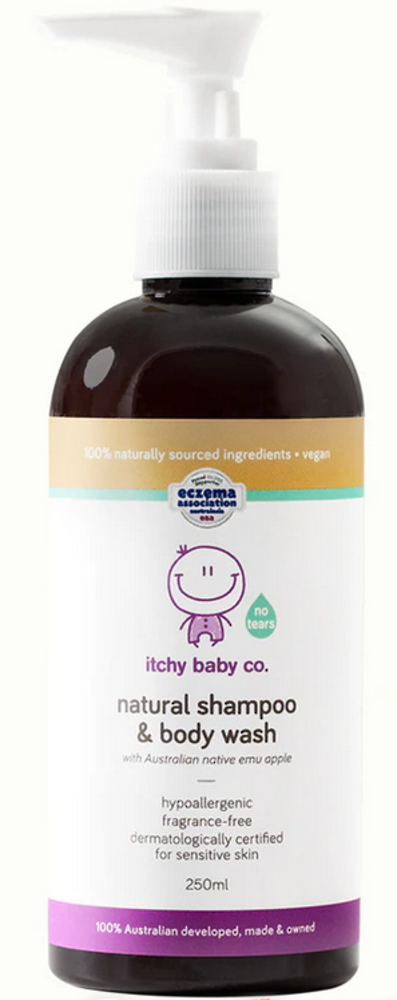 Itchy Baby Co. Natural Shampoo & Body Wash 250ml